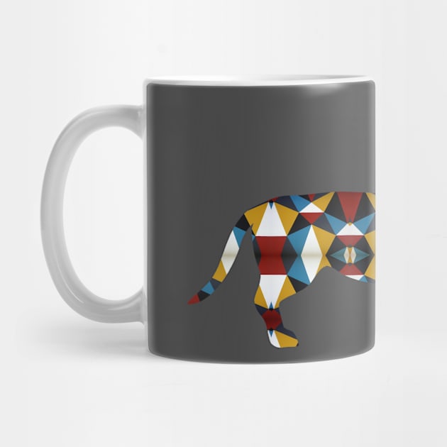 Art Deco Geometric Dachshund by KarmicKal